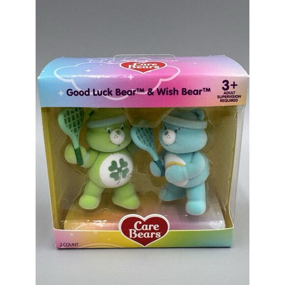 Lot Of 3 Packs Of Care Bears Flocked Collectible Care Bear Figures Set New - Picture 2 of 12